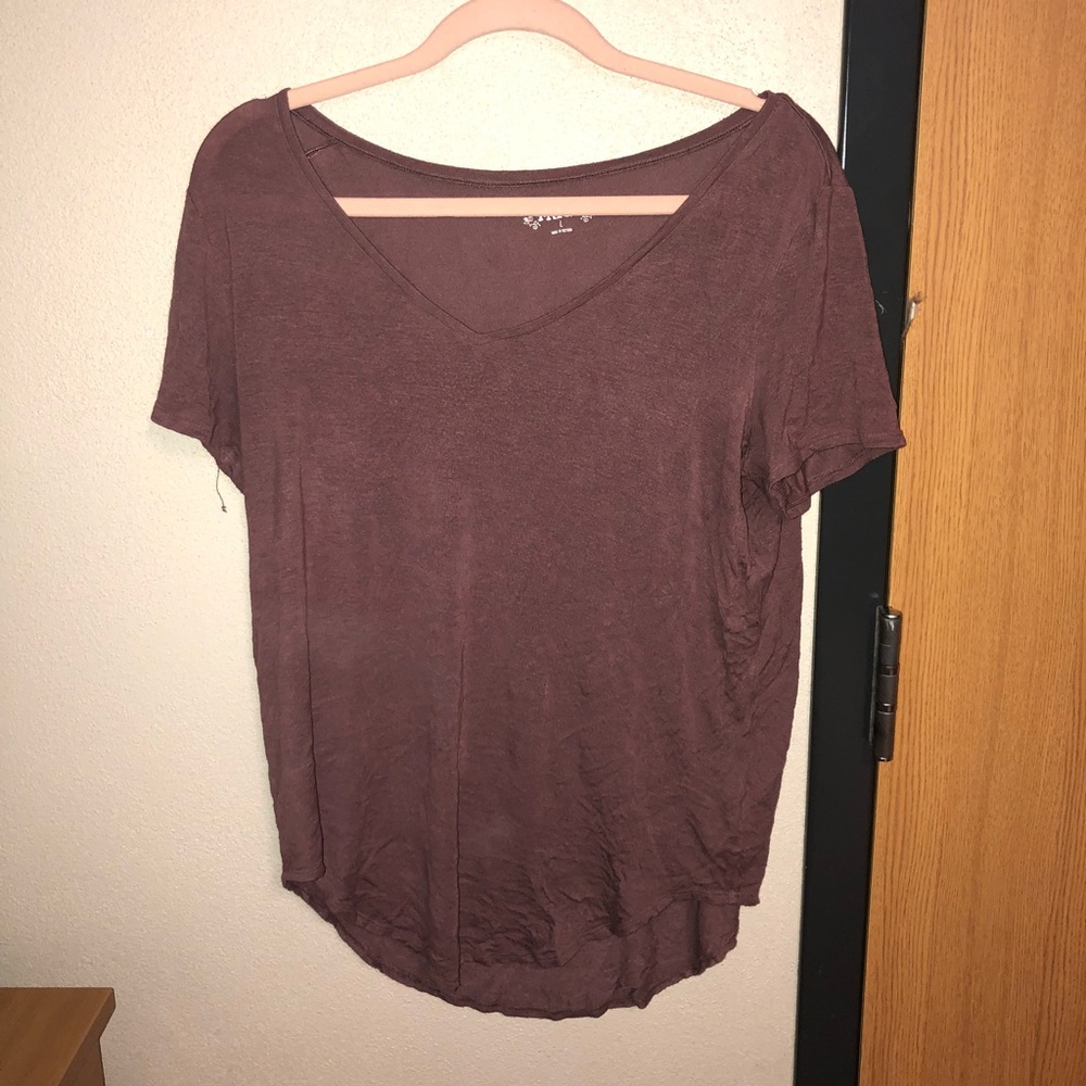Pink/red Large V-neck